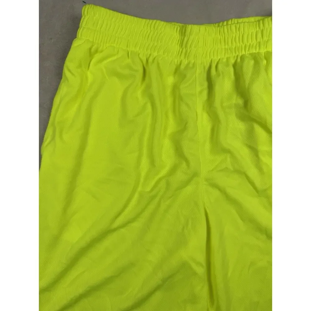 Nike 3BRAND Russell Wilson Boys L Dri-FIT Mesh Shorts Volt Neon Large NWT